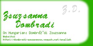 zsuzsanna dombradi business card